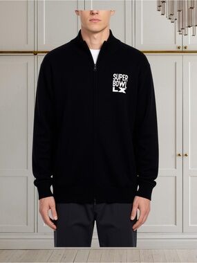 RARE Official NFL Staff Apparel Super Bowl LX Full Zip Knit Sweater Men’s 2XL
